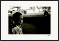 Cuba Girl Framed print 70x100 cm / 28x40″ Black frame 76