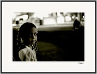 Cuba Girl Framed print 70x100 cm / 28x40″ White frame 74