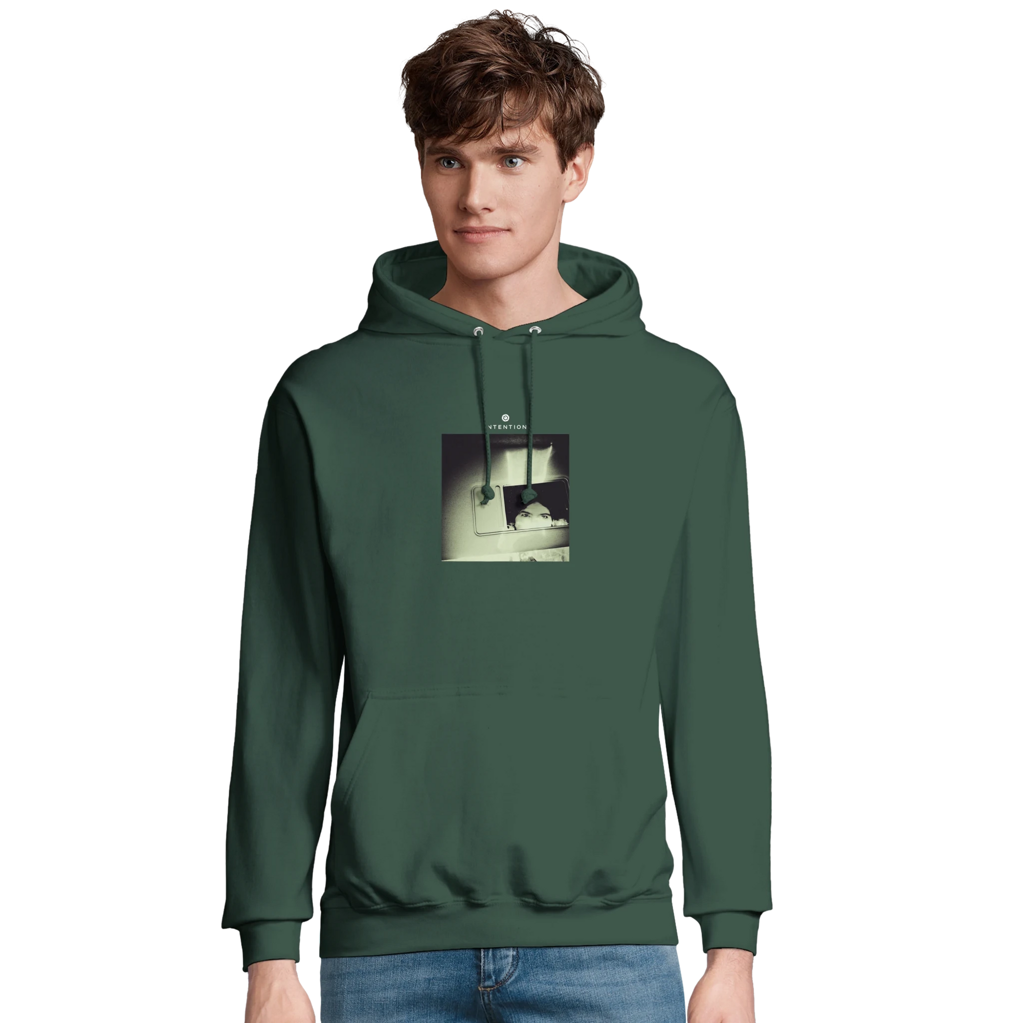 Curiosity - "On the Road" Hoodie Bottle Green XS 31