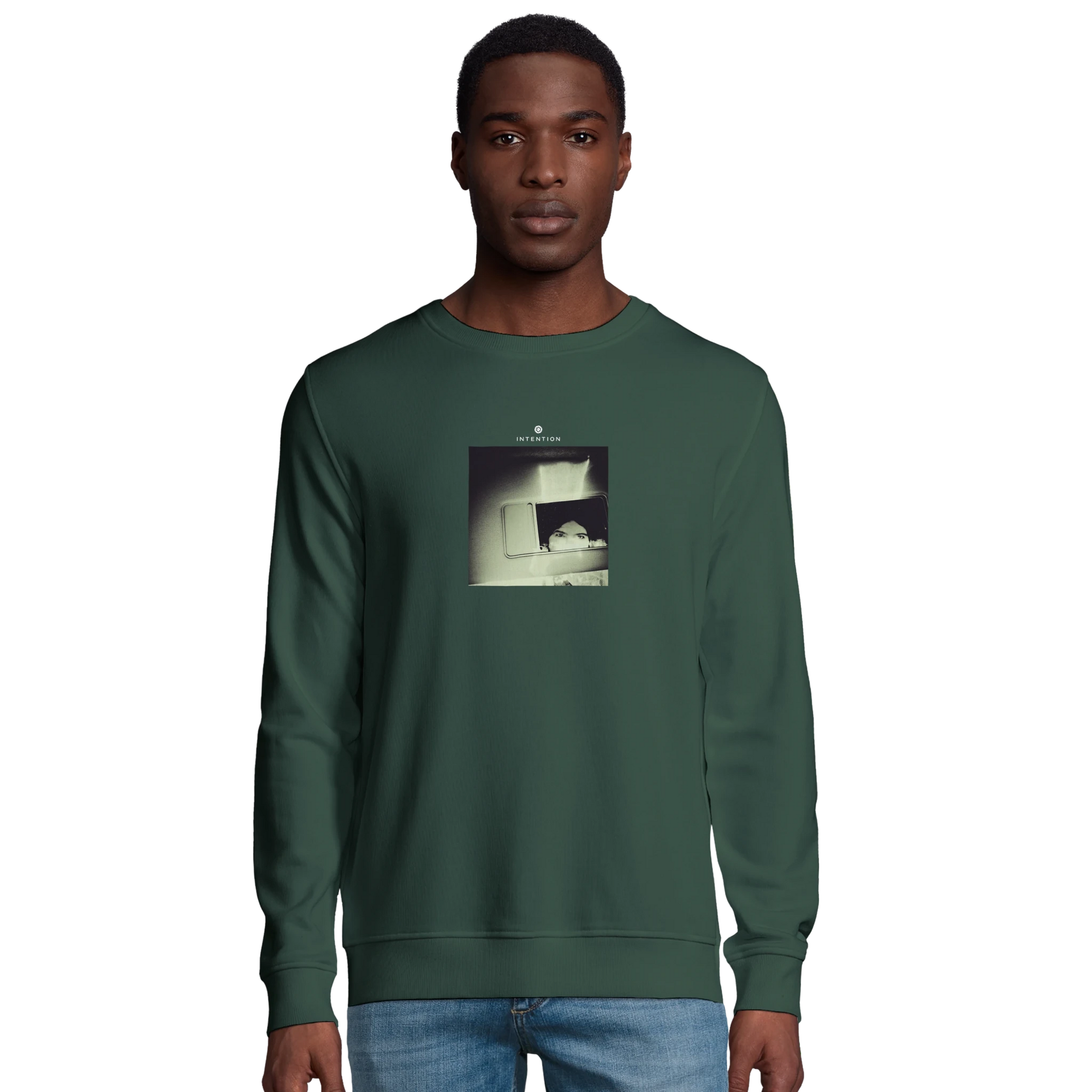 Curiosity - "On the Road" Sweatshirt Bottle Green XS 36
