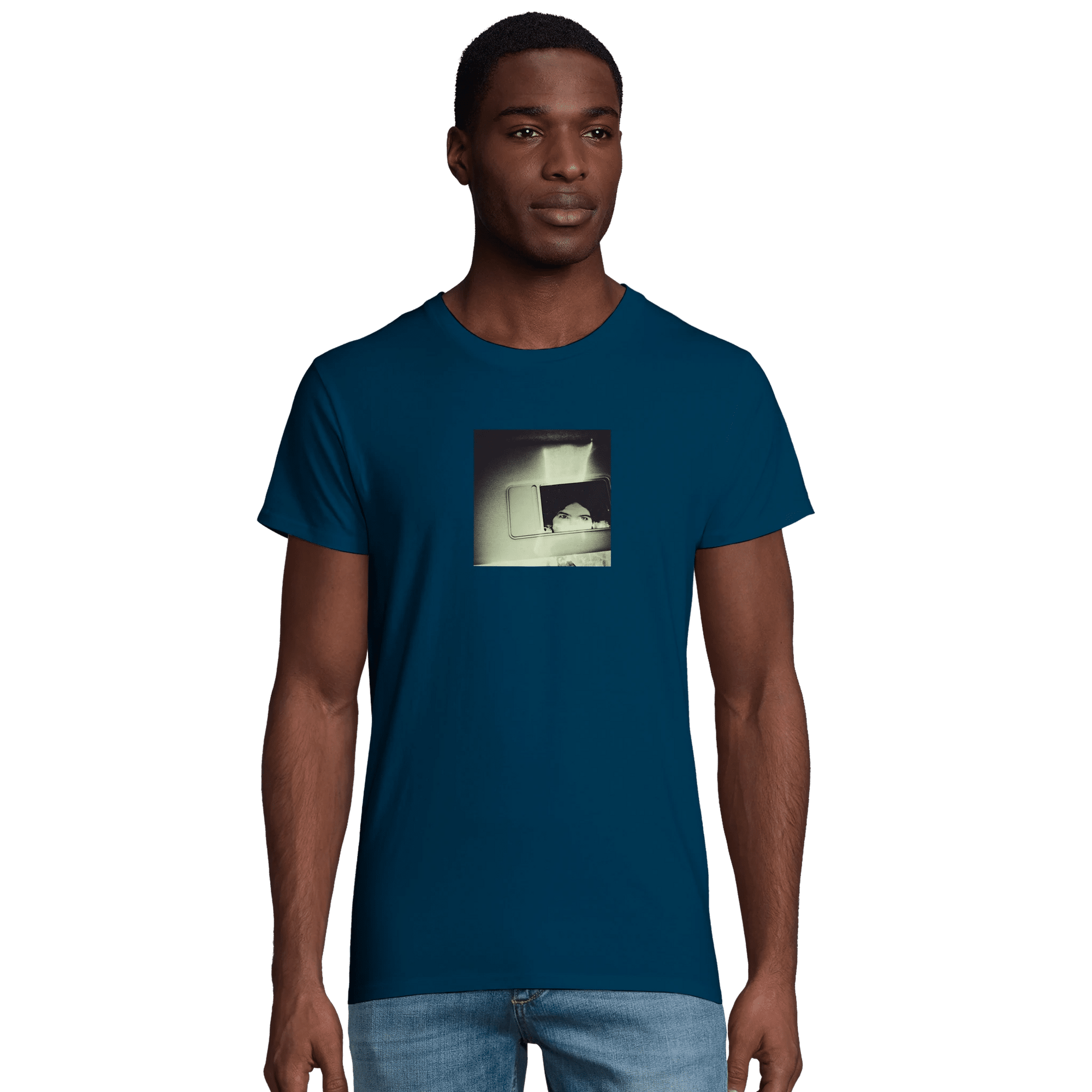 Curiosity - "On the Road" T-shirt denim XS 13