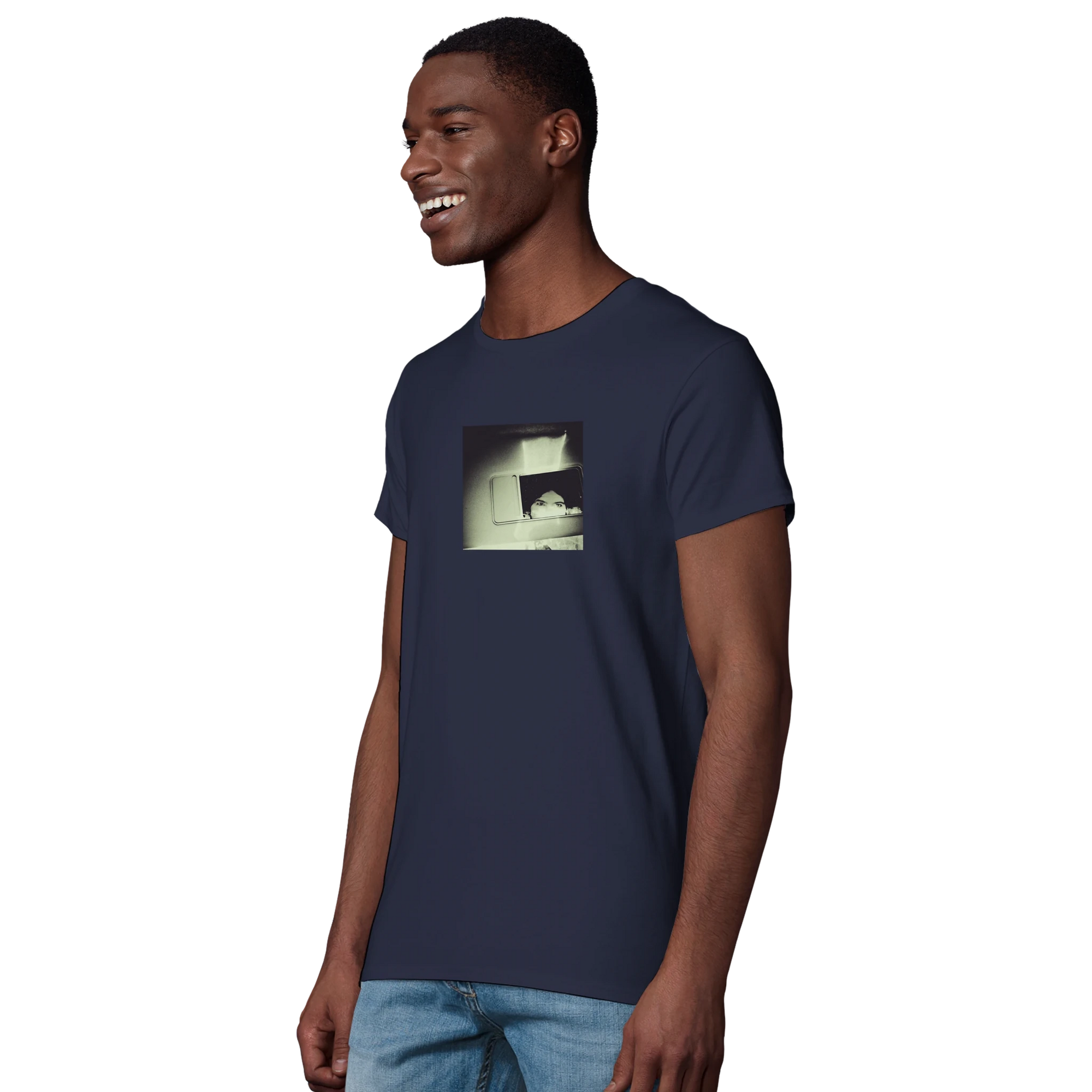 Curiosity - "On the Road" T-shirt French Navy XS 33