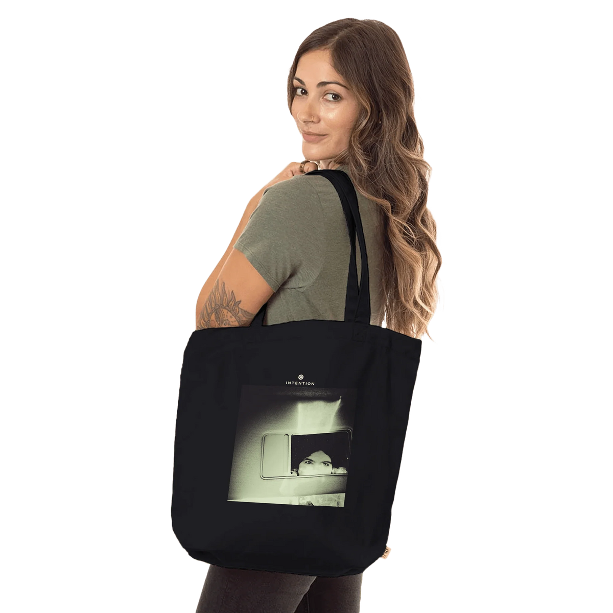 Curiosity - "On The Road" Tote Bag Black 3