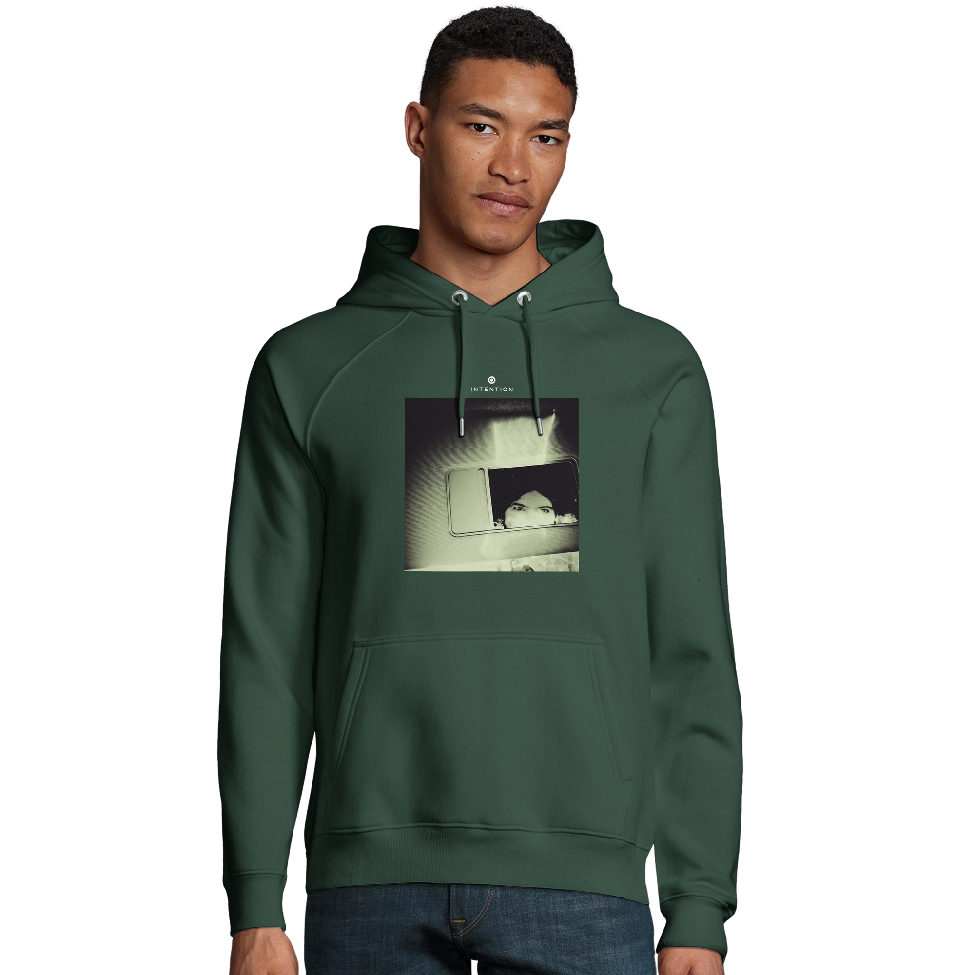 Curiosity - "On the Road" Hoodie Bottle Green 3