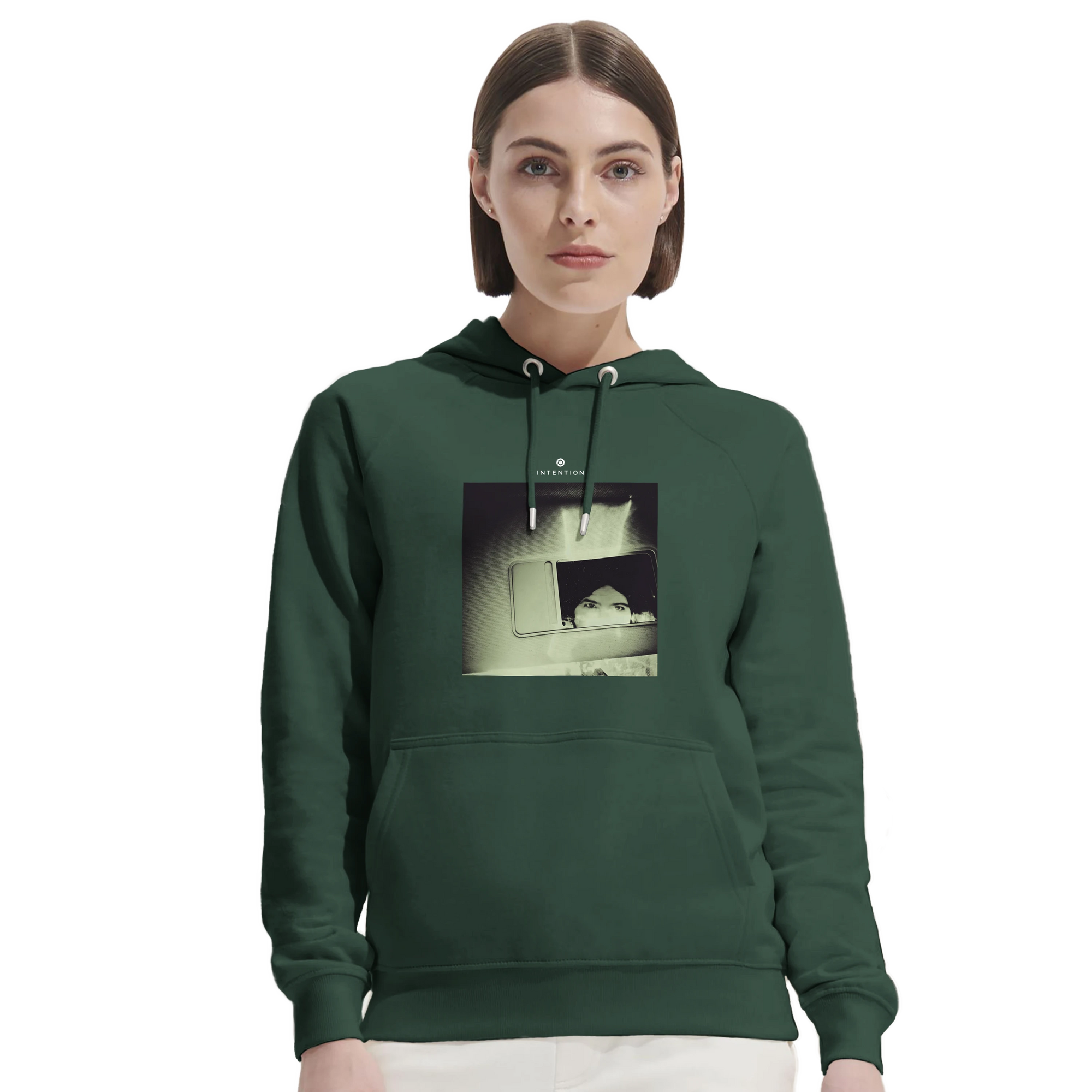 Curiosity - "On the Road" Hoodie Bottle Green 5