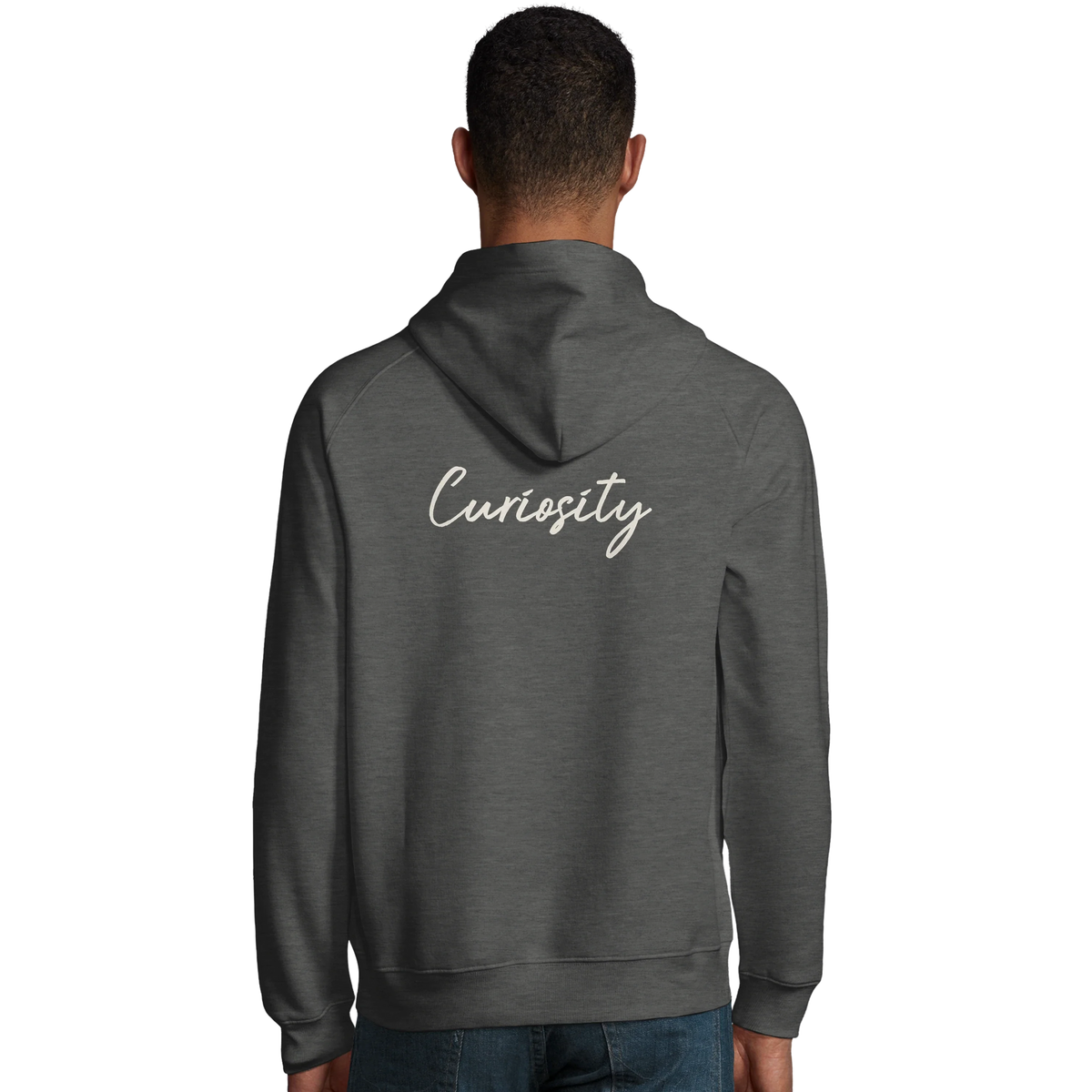Curiosity - "On the Road" Hoodie Grey Melange 4