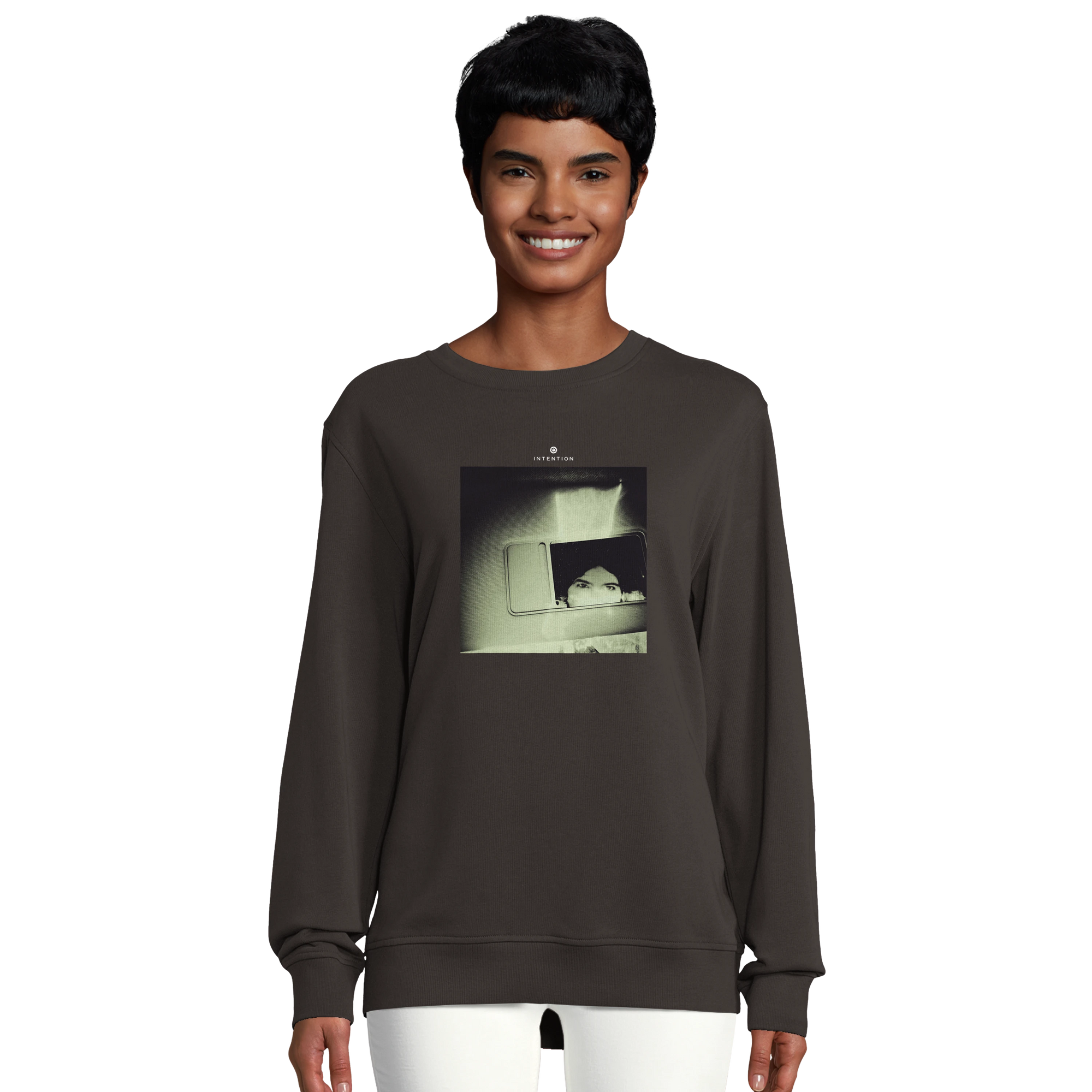 Curiosity - "On the Road" Sweatshirt deep charcoal grey 5
