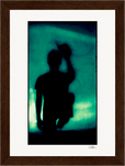 Dancing Cowboy Framed print 13x18 cm / 5x7″ Dark wood frame 26