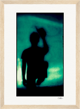 Dancing Cowboy Framed print 21x29.7 cm / 8x12" Wood frame 18