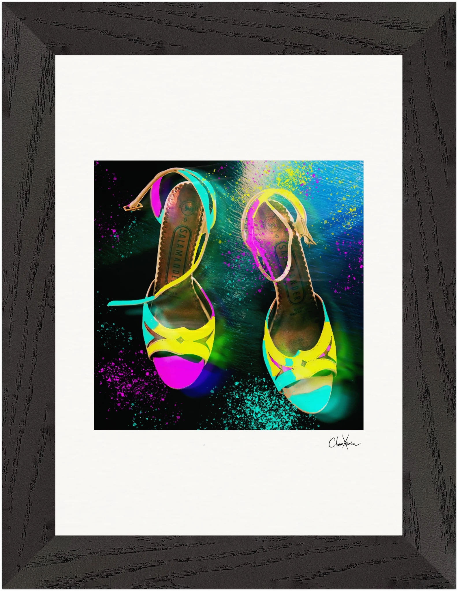 Dancing in Colours Framed print 13x18 cm / 5x7″ Black frame 30