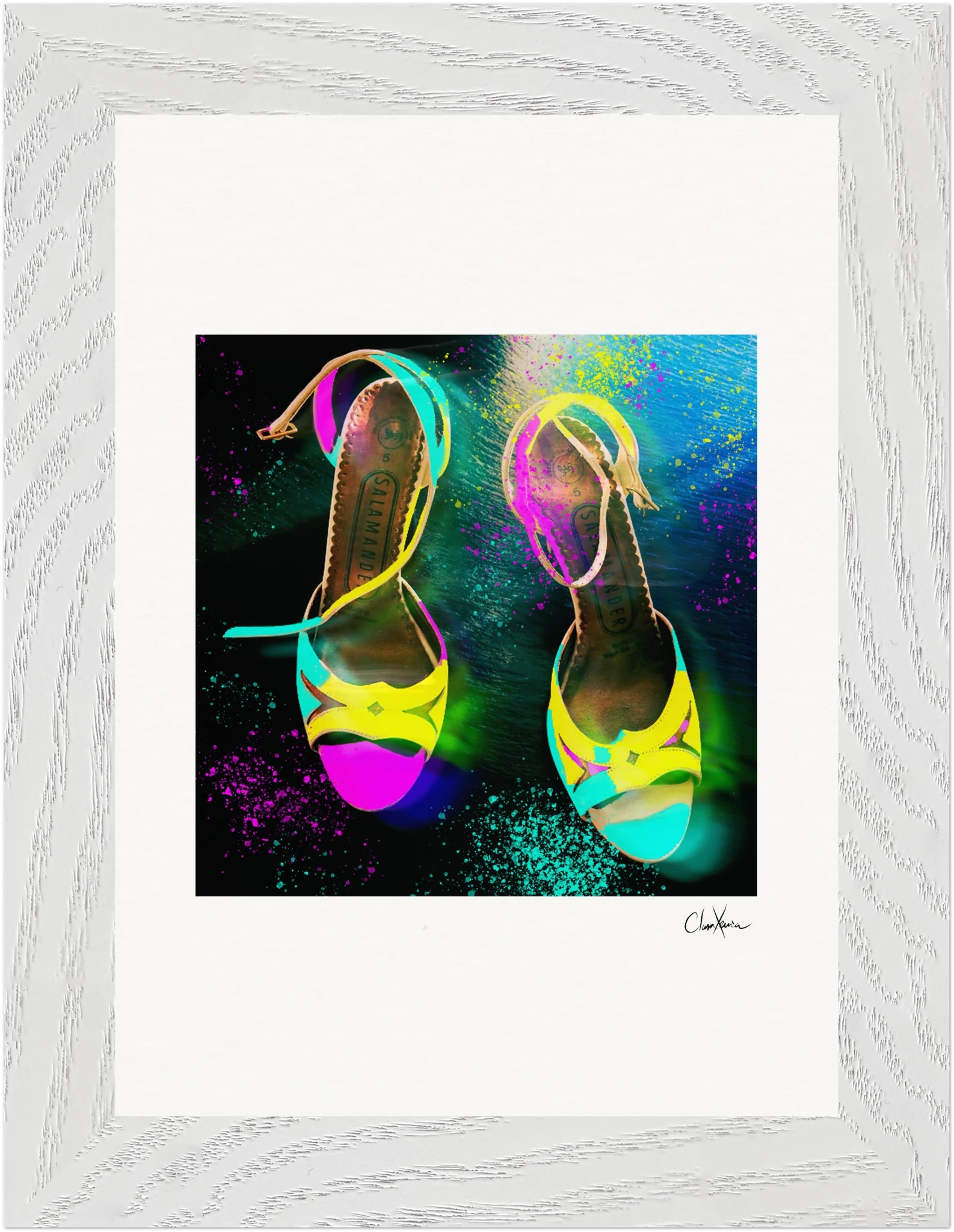 Dancing in Colours Framed print 13x18 cm / 5x7″ White frame 7