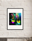 Dancing in Colours Framed print 13x18 cm / 5x7″ White frame 2