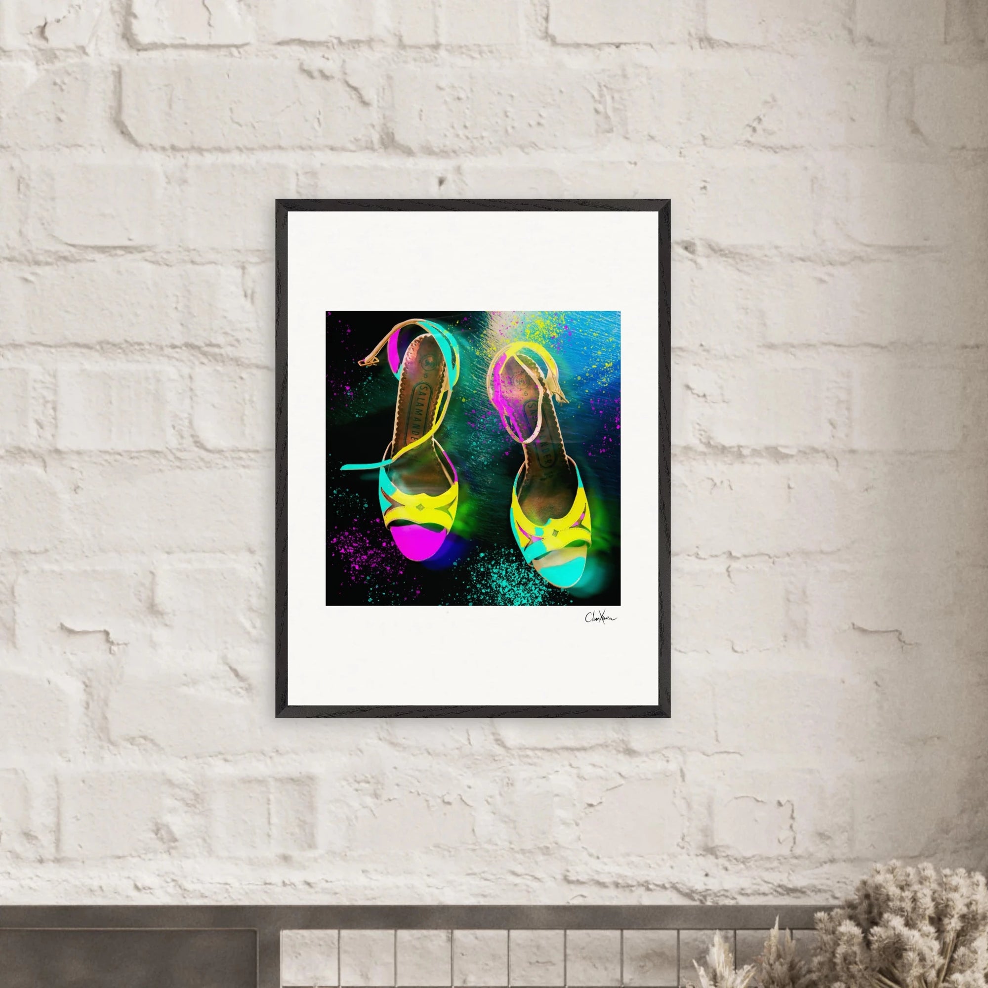 Dancing in Colours Framed print 13x18 cm / 5x7″ White frame 2