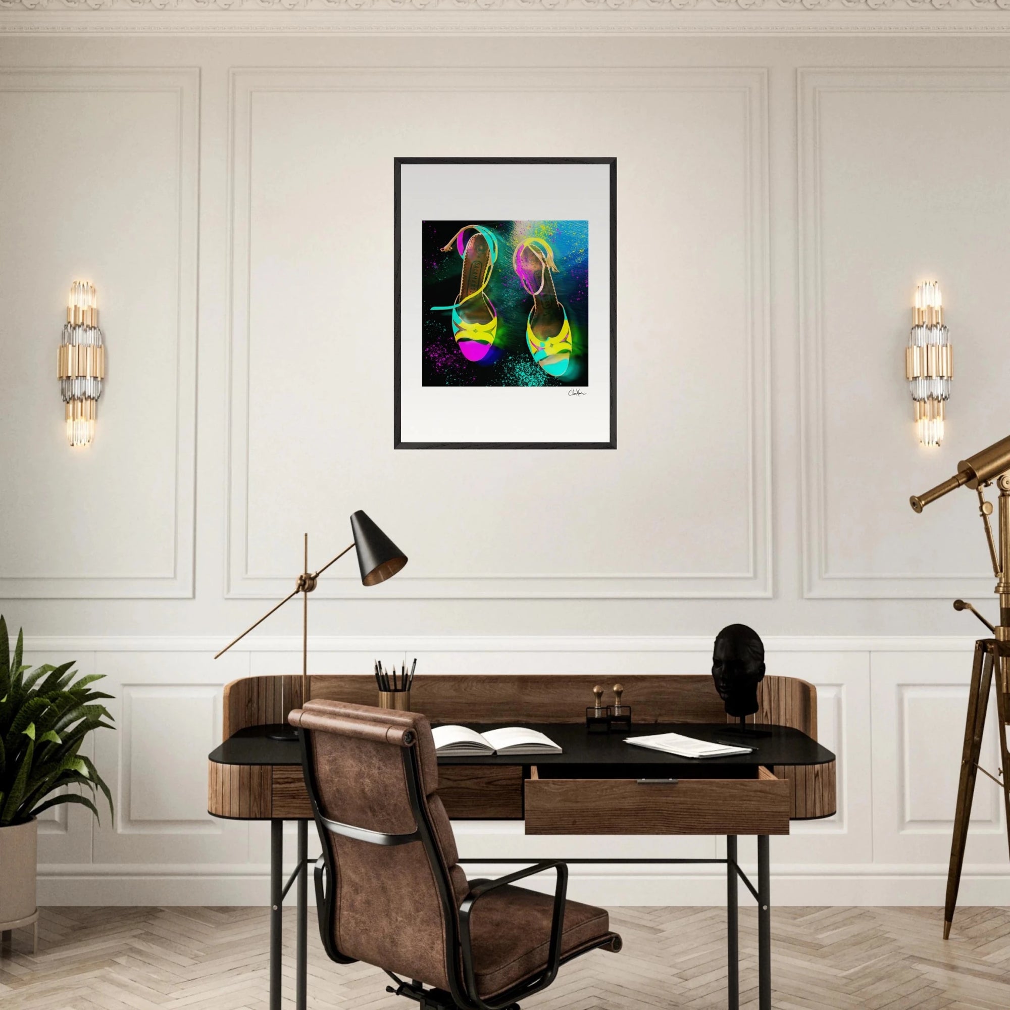 Dancing in Colours Framed print 13x18 cm / 5x7″ White frame 3