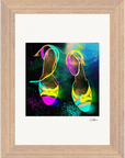 Dancing in Colours Framed print 13x18 cm / 5x7″ Wood frame 18
