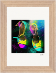 Dancing in Colours Framed print 13x18 cm / 5x7″ Wood frame 18