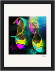 Dancing in Colours Framed print 15x20 cm / 6x8″ Black frame 43