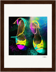 Dancing in Colours Framed print 15x20 cm / 6x8″ Dark wood frame 31