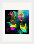 Dancing in Colours Framed print 15x20 cm / 6x8″ White frame 6
