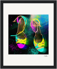 Dancing in Colours Framed print 20x25 cm / 8x10″ Black frame 44