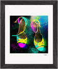 Dancing in Colours Framed print 20x25 cm / 8x10″ Black frame 32
