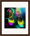 Dancing in Colours Framed print 20x25 cm / 8x10″ Dark wood frame 32