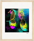 Dancing in Colours Framed print 20x25 cm / 8x10″ Wood frame 20