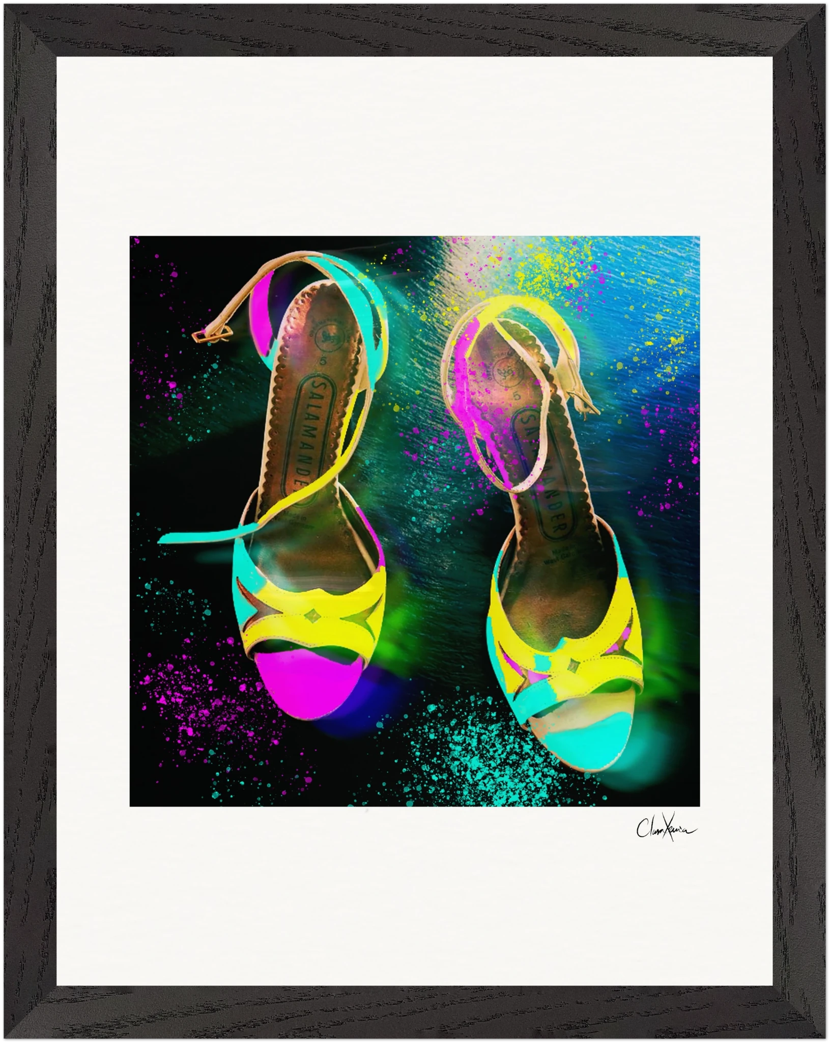 Dancing in Colours Framed print 27x35 cm / 11x14″ Black frame 33