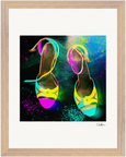 Dancing in Colours Framed print 27x35 cm / 11x14″ Wood frame 21