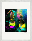 Dancing in Colours Framed print 30x40 cm / 12x16″ White frame 11