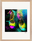 Dancing in Colours Framed print 30x40 cm / 12x16″ Wood frame 23