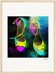 Dancing in Colours Framed print 30x40 cm / 12x16″ Wood frame 23