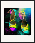 Dancing in Colours Framed print 40x50 cm / 16x20″ Black frame 49