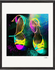 Dancing in Colours Framed print 40x50 cm / 16x20″ Black frame 37