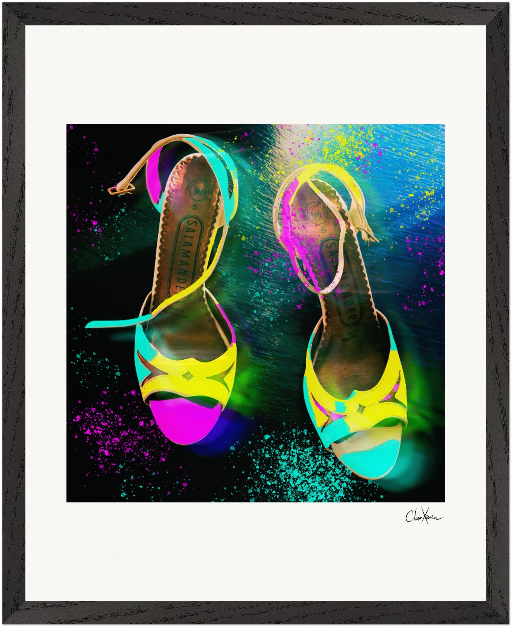 Dancing in Colours Framed print 40x50 cm / 16x20″ Black frame 37
