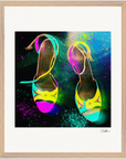 Dancing in Colours Framed print 40x50 cm / 16x20″ Wood frame 25