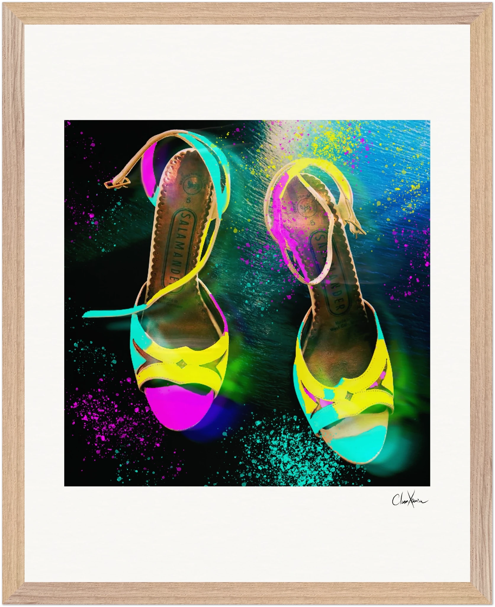 Dancing in Colours Framed print 40x50 cm / 16x20″ Wood frame 25