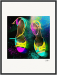 Dancing in Colours Framed print 45x60 cm / 18x24″ Black frame 50