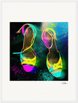 Dancing in Colours Framed print 45x60 cm / 18x24″ White frame 14