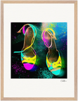 Dancing in Colours Framed print 45x60 cm / 18x24″ Wood frame 26