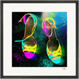 Dancing in Colours Framed print 50x50 cm / 20x20″ Black frame 39