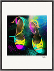 Dancing in Colours Framed print 60x80 cm / 24x32″ Black frame 40