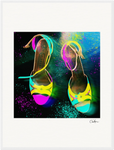 Dancing in Colours Framed print 60x80 cm / 24x32″ White frame 16