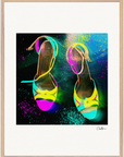 Dancing in Colours Framed print 60x80 cm / 24x32″ Wood frame 28