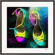 Dancing in Colours Framed print 70x70 cm / 28x28″ Black frame 41