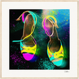 Dancing in Colours Framed print 70x70 cm / 28x28″ Wood frame 29