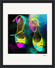 Dancing in Colours Framed print 20x25 cm / 8x10″ Black frame 44
