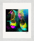 Dancing in Colours Framed print 20x25 cm / 8x10″ White frame 8