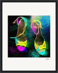 Dancing in Colours Framed print 27x35 cm / 11x14″ Black frame 45