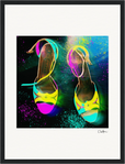 Dancing in Colours Framed print 30x40 cm / 12x16″ Black frame 47